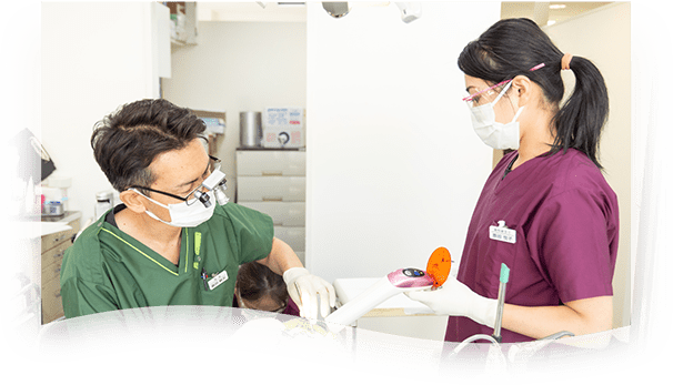 院長の治療風景